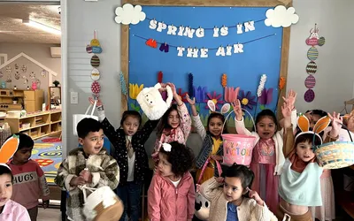 Little Thinkers ABC students celebrating a spring classroom event